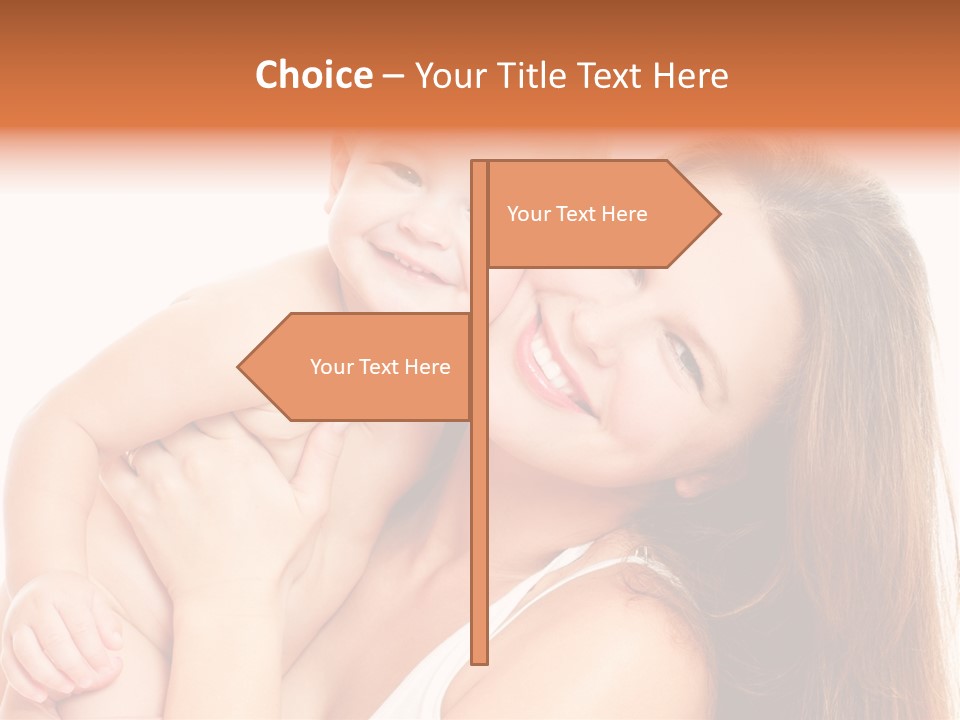 Toothy Mother Touch PowerPoint Template