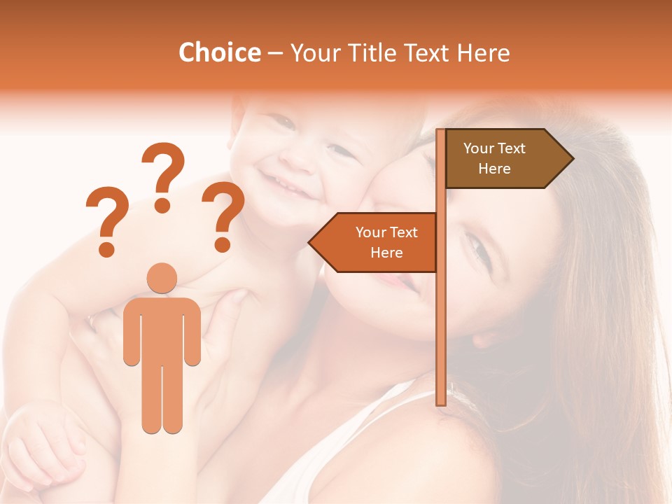 Toothy Mother Touch PowerPoint Template