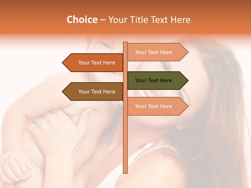 Toothy Mother Touch PowerPoint Template