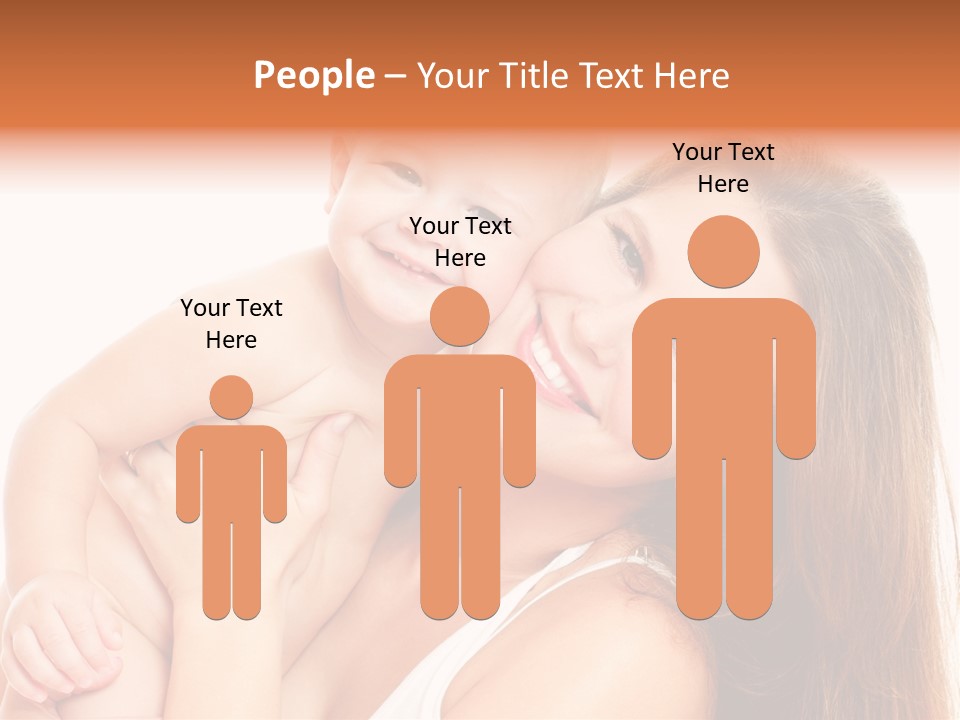 Toothy Mother Touch PowerPoint Template