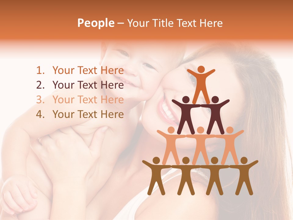 Toothy Mother Touch PowerPoint Template