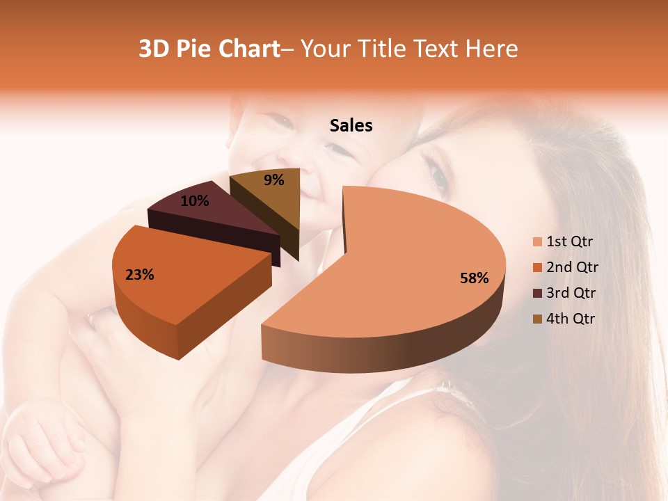 Toothy Mother Touch PowerPoint Template