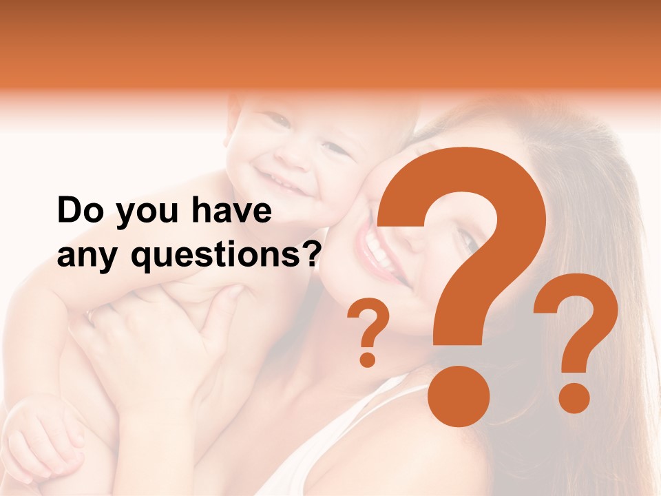 Toothy Mother Touch PowerPoint Template