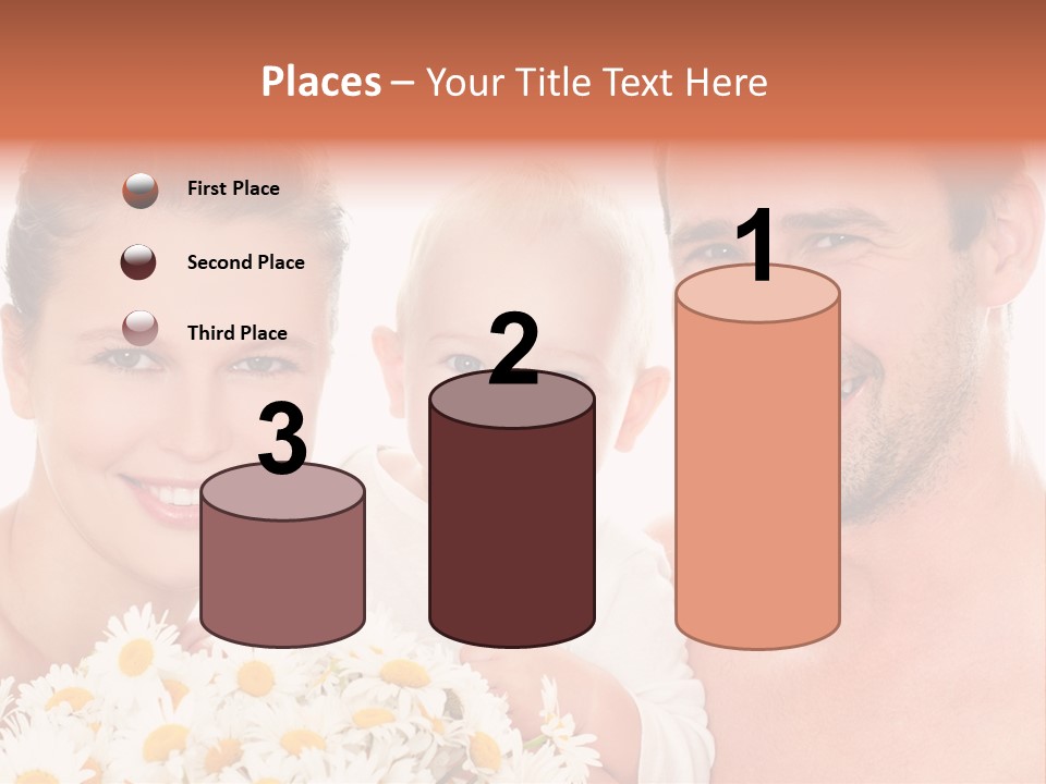 Young Three Love PowerPoint Template