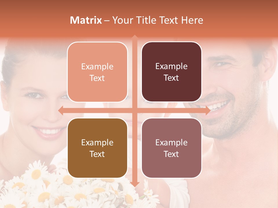 Young Three Love PowerPoint Template