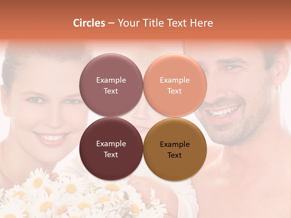 Young Three Love PowerPoint Template