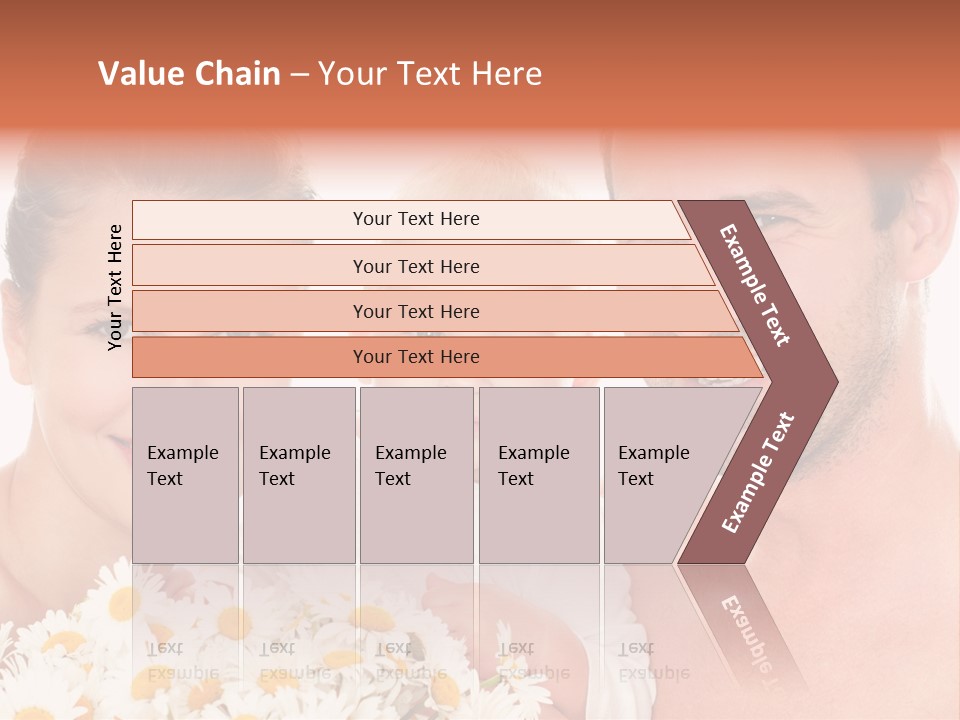 Young Three Love PowerPoint Template