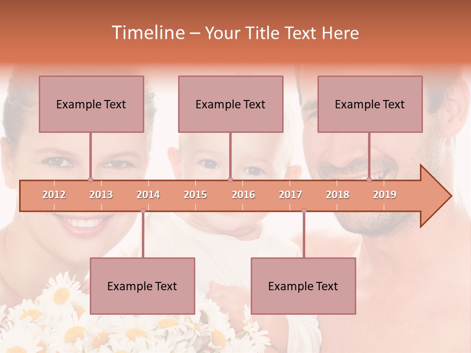 Young Three Love PowerPoint Template