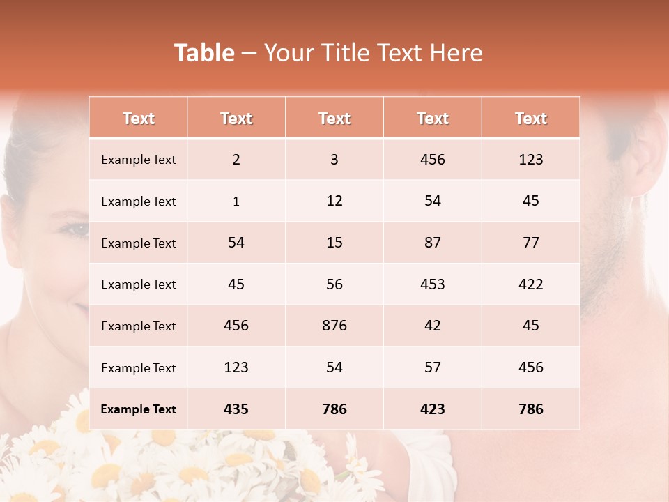 Young Three Love PowerPoint Template