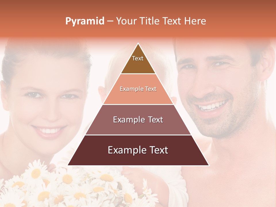 Young Three Love PowerPoint Template