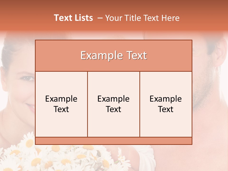 Young Three Love PowerPoint Template