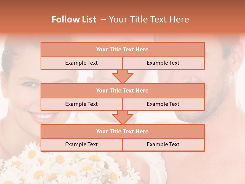Young Three Love PowerPoint Template
