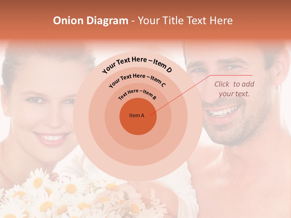 Young Three Love PowerPoint Template