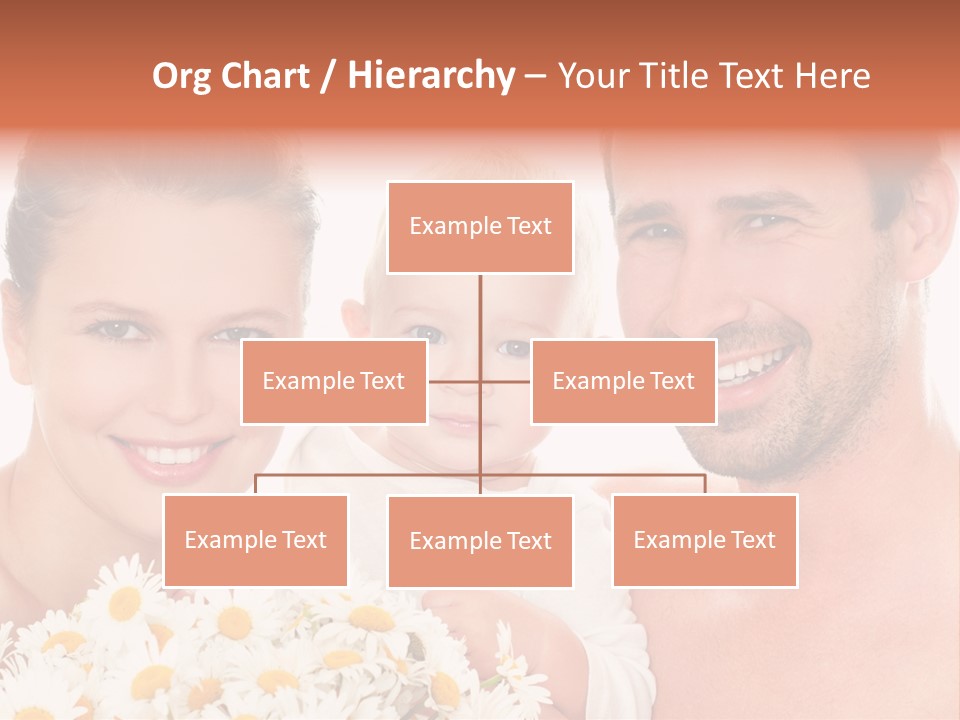 Young Three Love PowerPoint Template