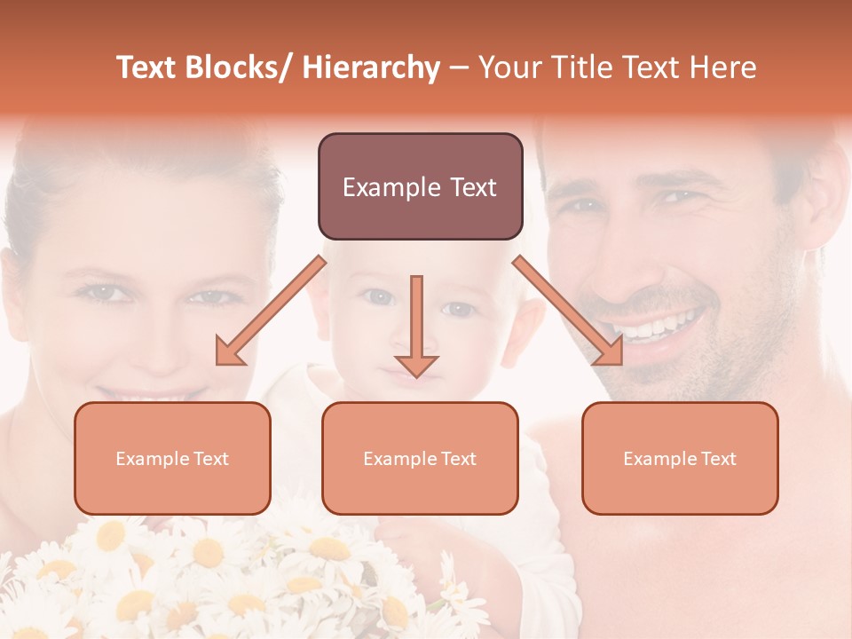 Young Three Love PowerPoint Template