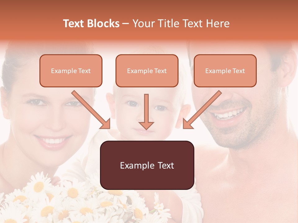 Young Three Love PowerPoint Template