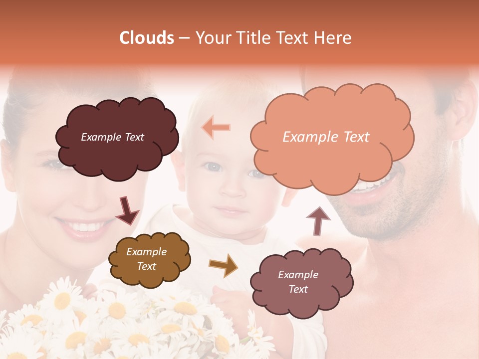 Young Three Love PowerPoint Template