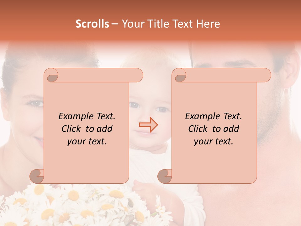 Young Three Love PowerPoint Template