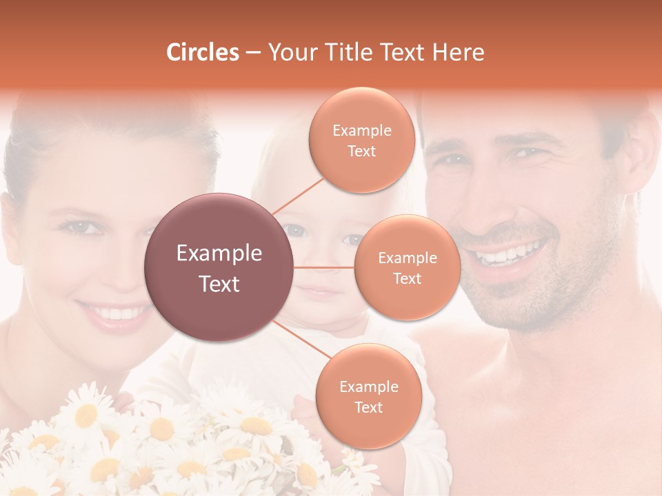 Young Three Love PowerPoint Template