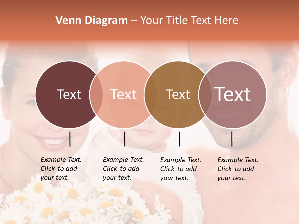 Young Three Love PowerPoint Template