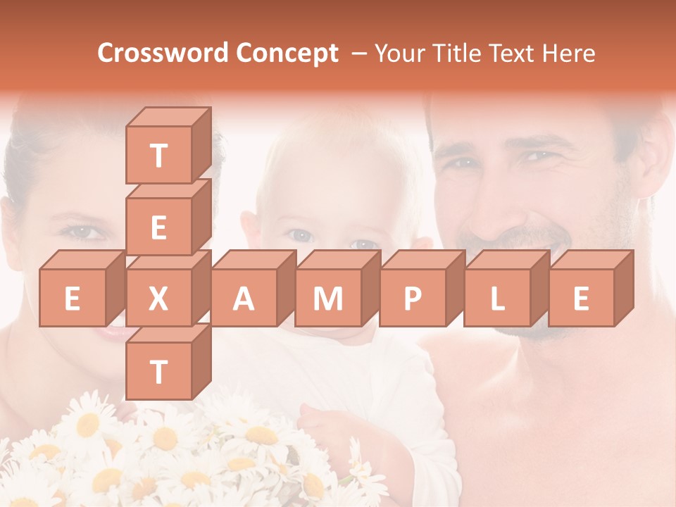 Young Three Love PowerPoint Template