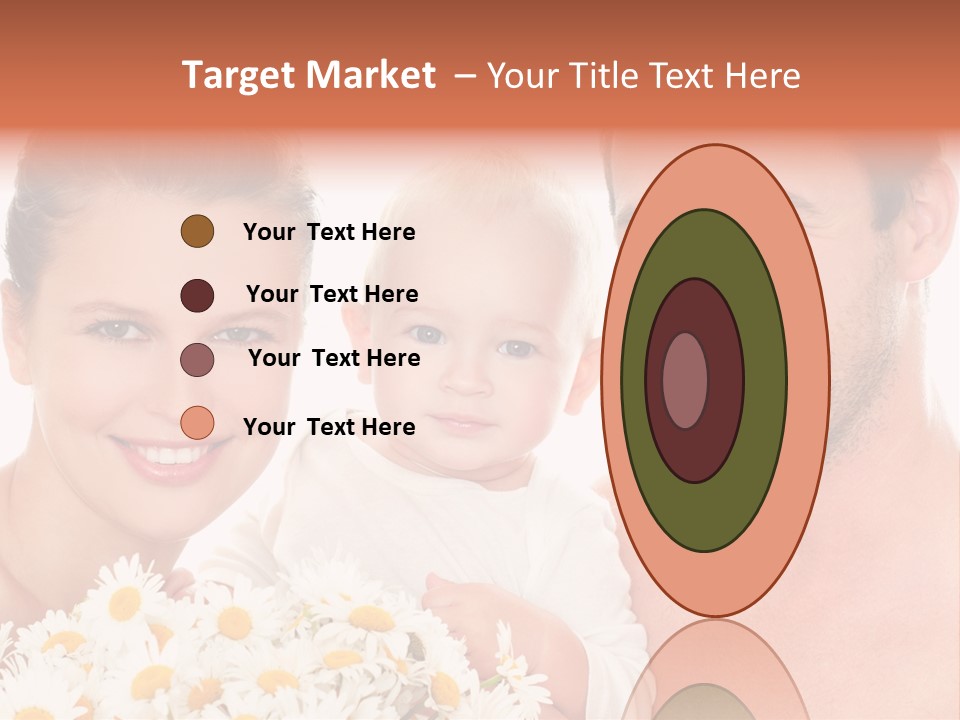 Young Three Love PowerPoint Template