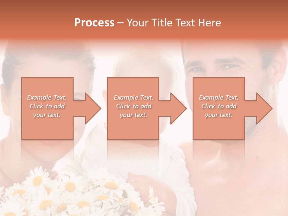 Young Three Love PowerPoint Template