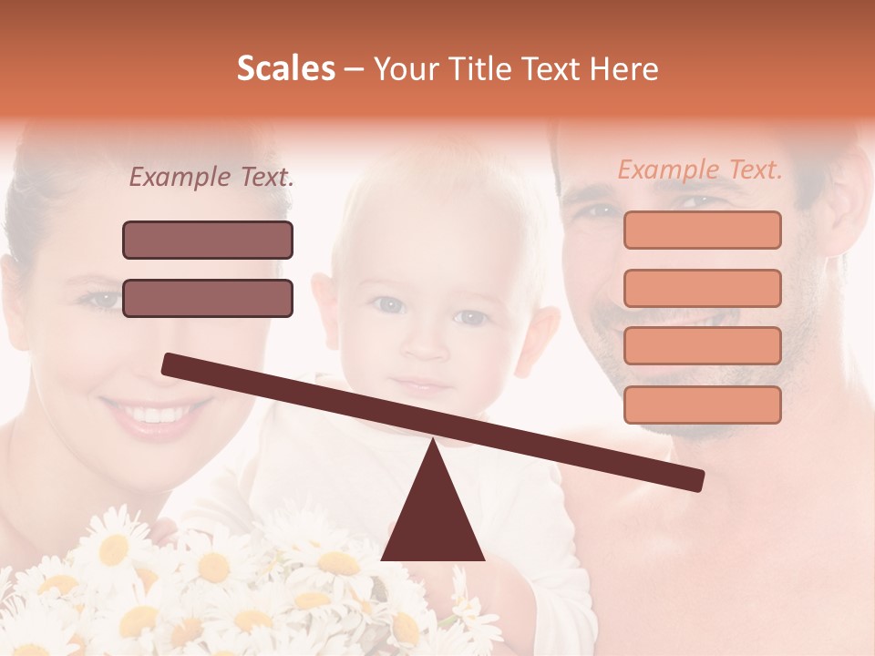 Young Three Love PowerPoint Template