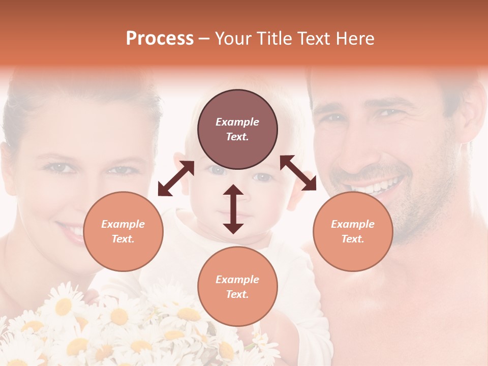 Young Three Love PowerPoint Template