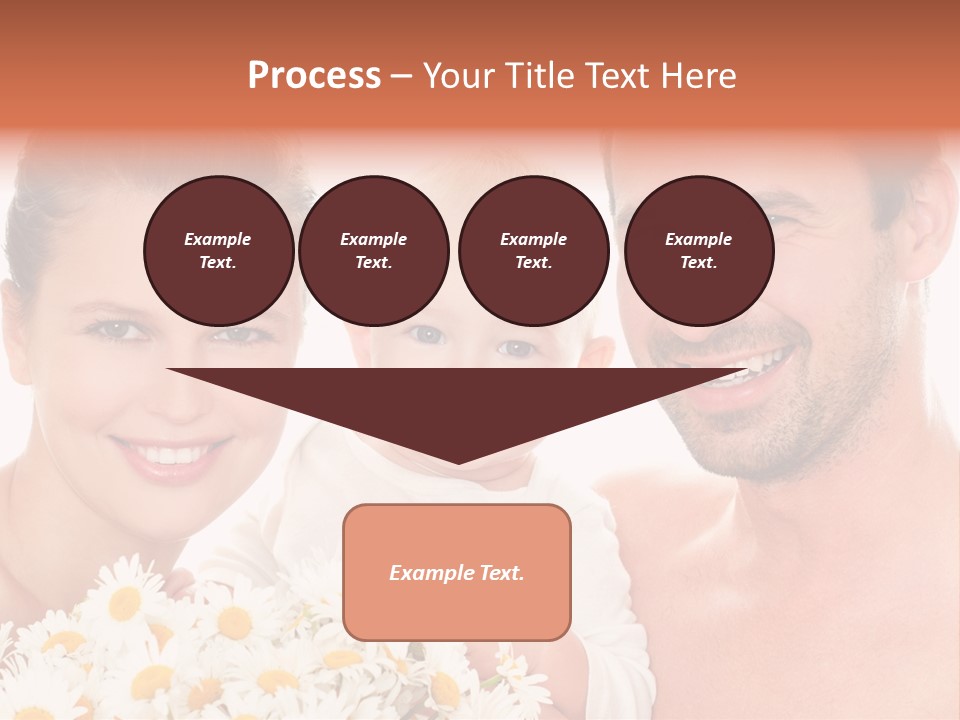 Young Three Love PowerPoint Template