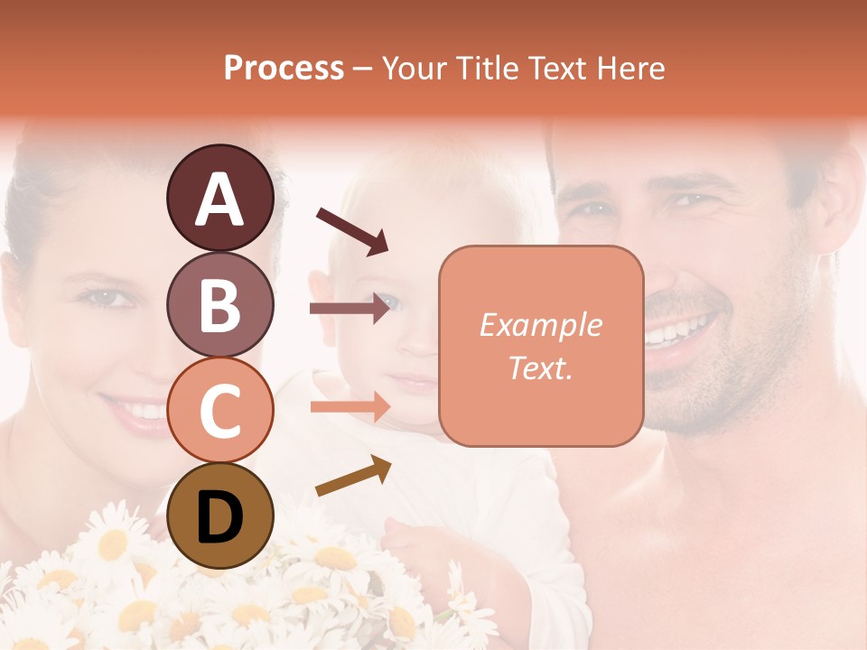 Young Three Love PowerPoint Template