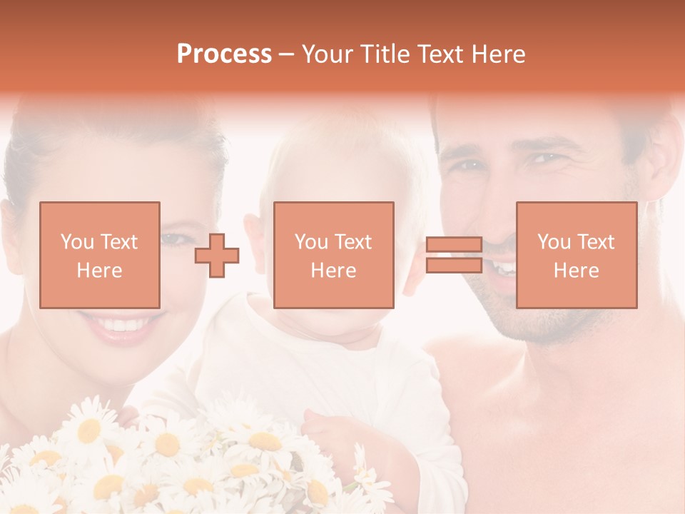 Young Three Love PowerPoint Template