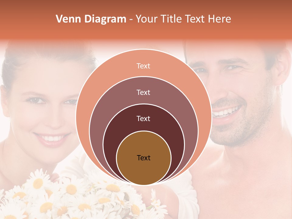 Young Three Love PowerPoint Template