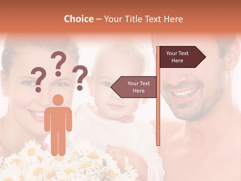 Young Three Love PowerPoint Template