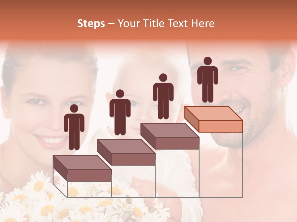 Young Three Love PowerPoint Template