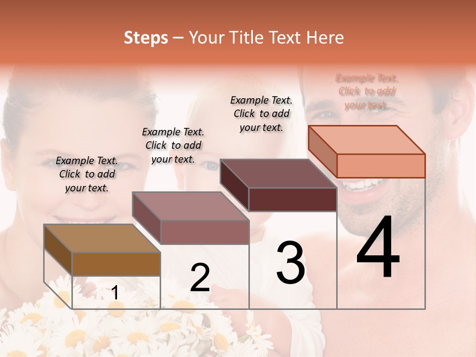 Young Three Love PowerPoint Template