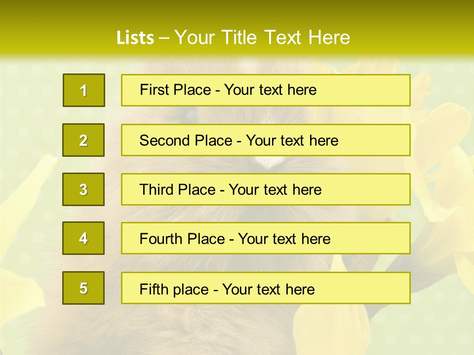 Blumen Portrait Fest PowerPoint Template