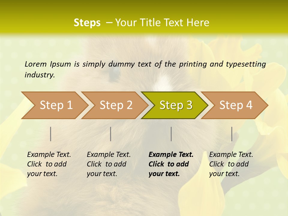 Blumen Portrait Fest PowerPoint Template