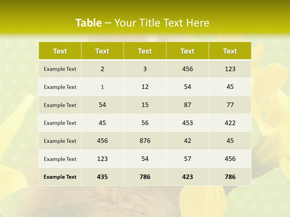 Blumen Portrait Fest PowerPoint Template