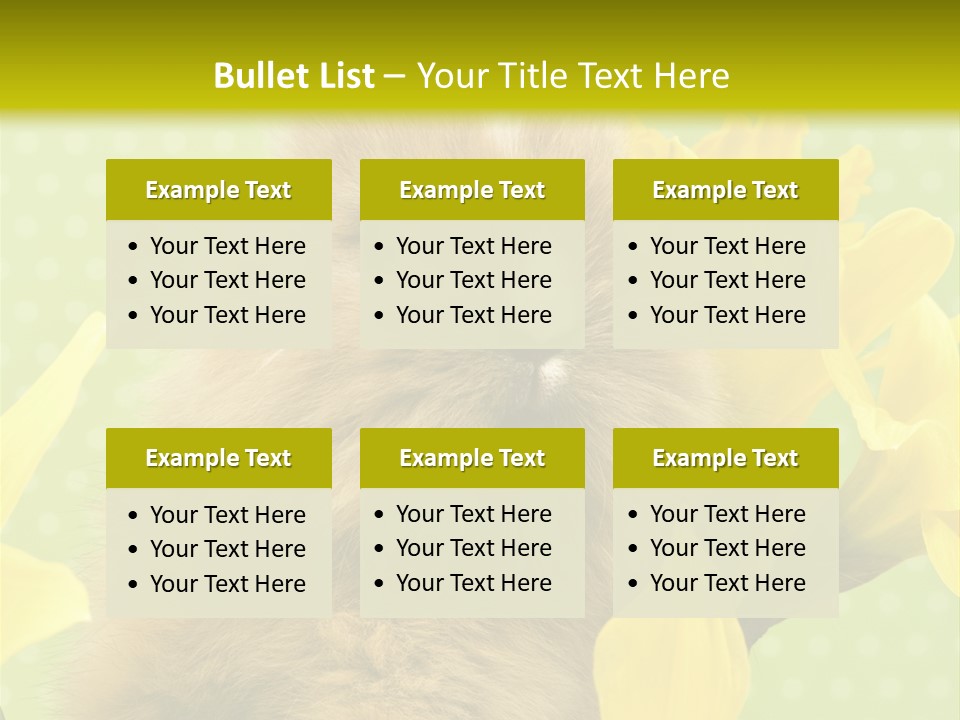 Blumen Portrait Fest PowerPoint Template