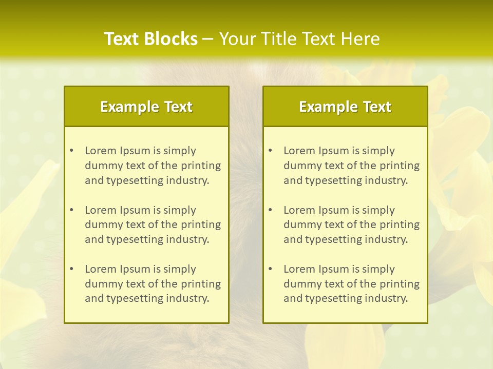 Blumen Portrait Fest PowerPoint Template