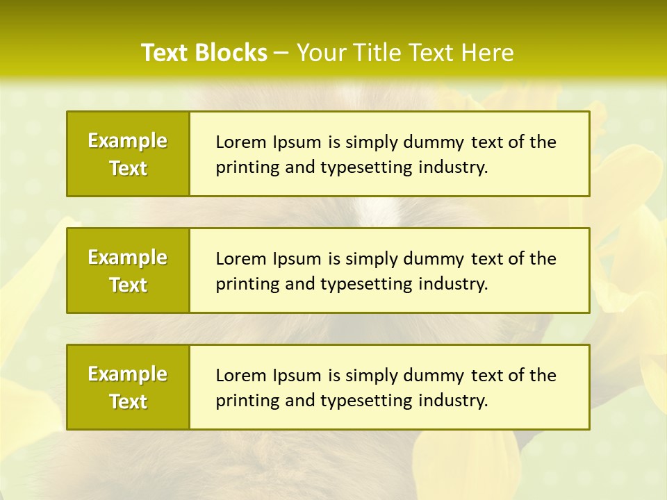 Blumen Portrait Fest PowerPoint Template