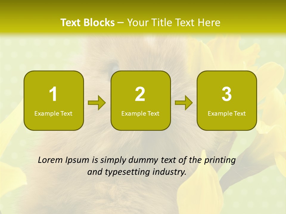 Blumen Portrait Fest PowerPoint Template