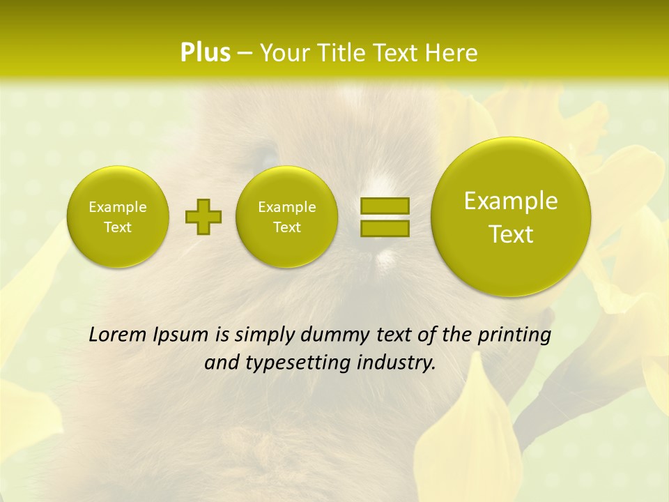 Blumen Portrait Fest PowerPoint Template