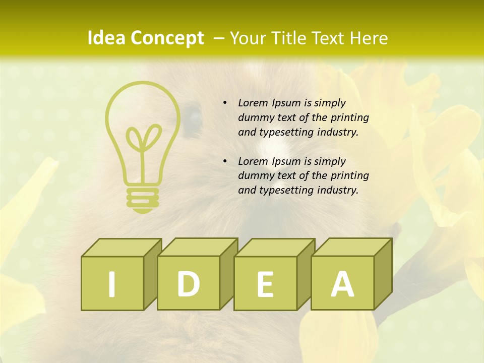 Blumen Portrait Fest PowerPoint Template