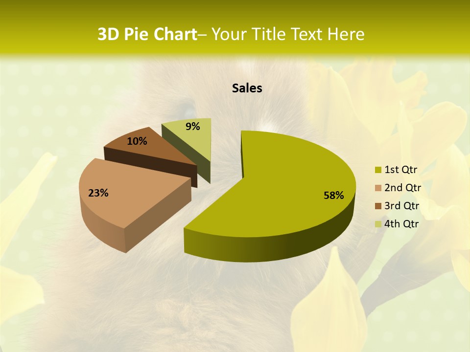 Blumen Portrait Fest PowerPoint Template