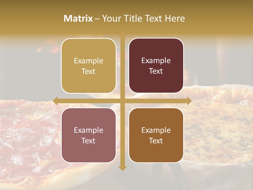 Queijo Jantar Pizza PowerPoint Template