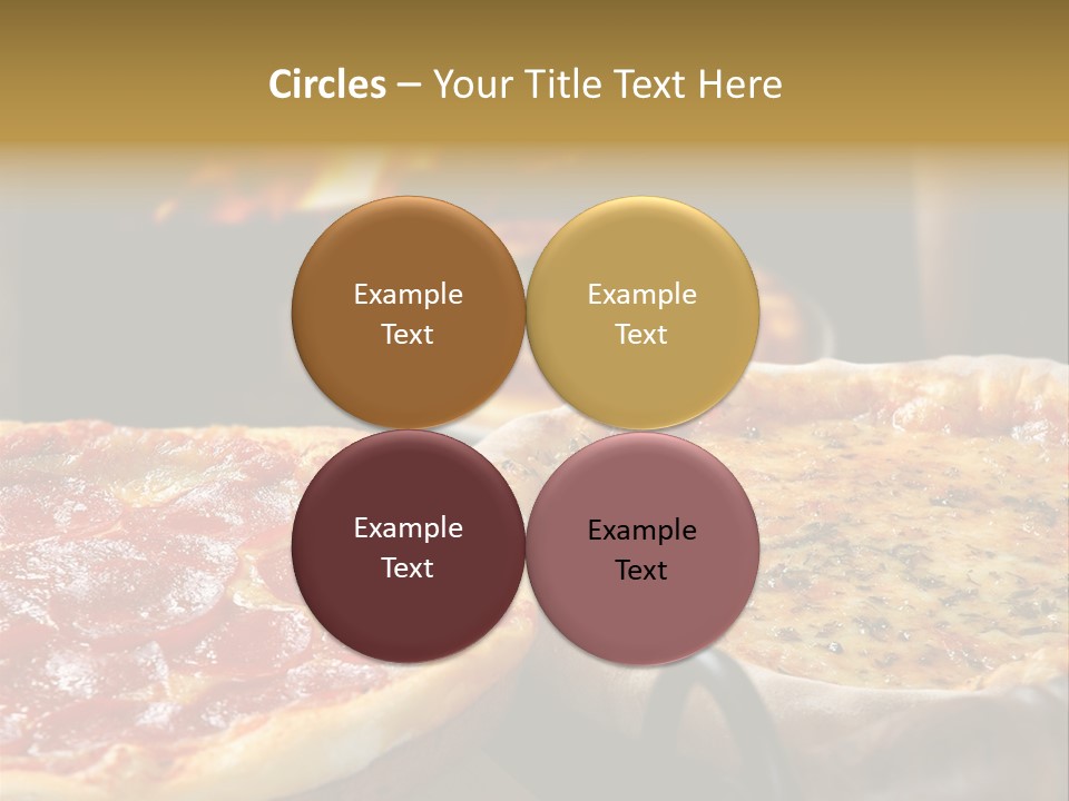 Queijo Jantar Pizza PowerPoint Template