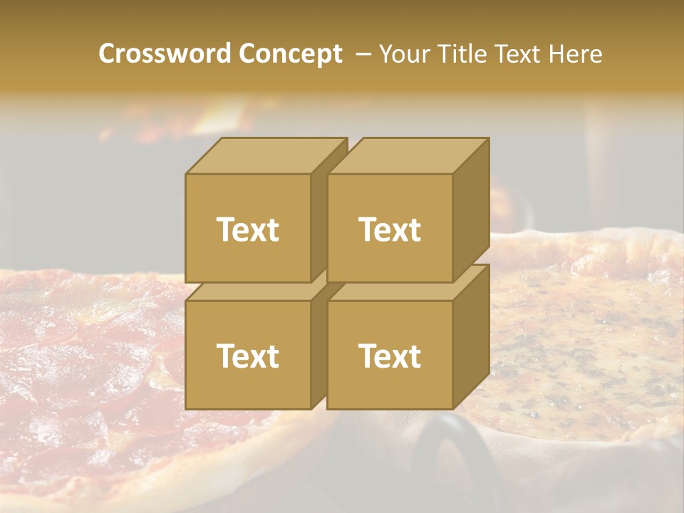 Queijo Jantar Pizza PowerPoint Template