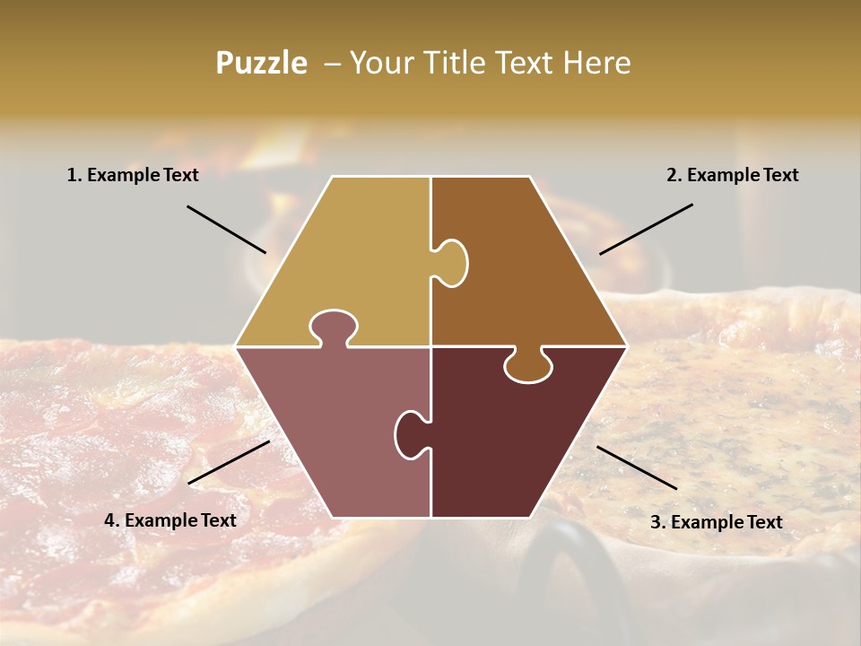 Queijo Jantar Pizza PowerPoint Template